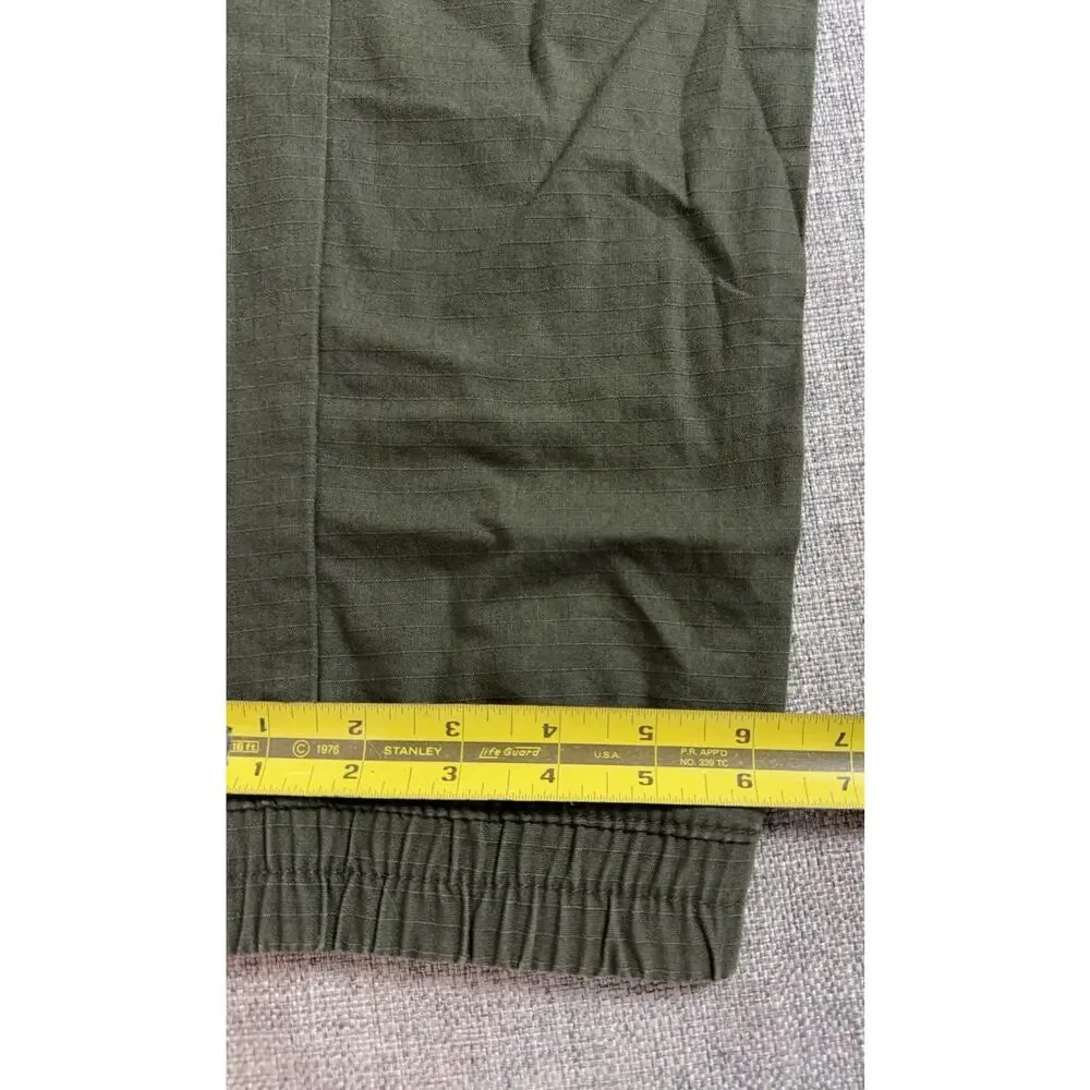 H&M Divided Cargo Jogger Pants Mens 30 Olive Green Ripstop Utility